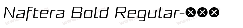 Naftera Bold Regular字体转换